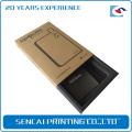 Boîte-cadeau noire de Kraft de Brown transparent dur d&#39;emballage adapté aux besoins du client pour le cas de téléphone